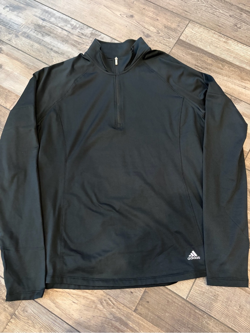 Women’s Adidas Quarter Zip Long Sleeve Golf Shirt
